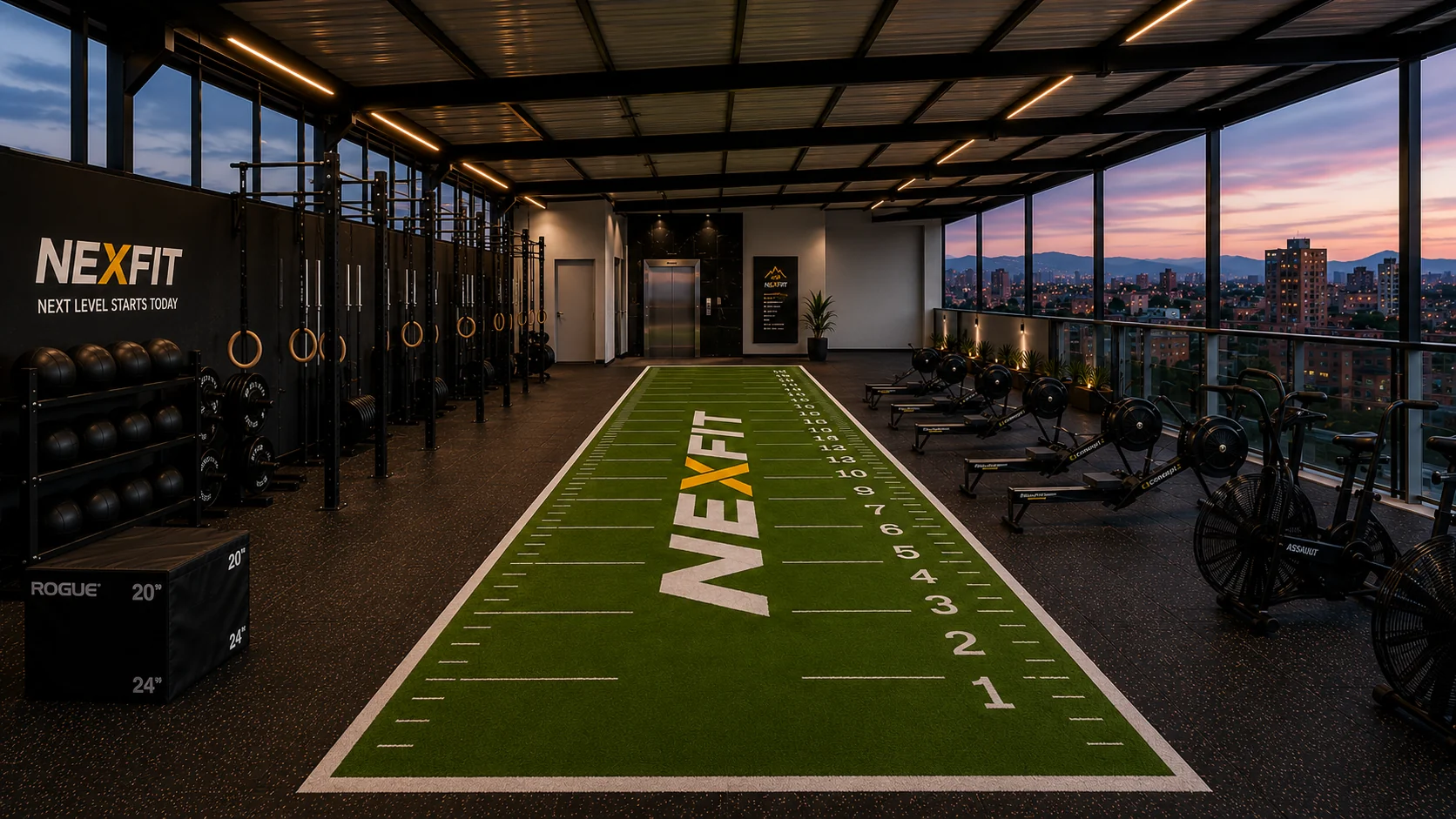 Pista de entrenamiento funcional NEXFIT al aire libre